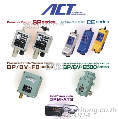 ǵѴͤѹԡ Hydraulic -ǵѴͤѹԡ Hydraulic Pressure Switch ACT Pressure Switch SP-R Ԥ δԤ δԡ